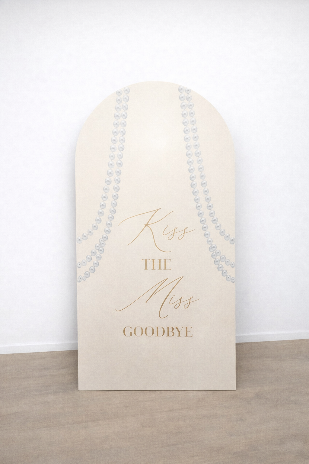 Pearls Bridal Shower Foam Backdrop
