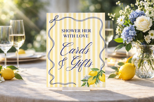 Cards & Gifts Rectangle Acrylic Sign - That's Amore Lemon Party