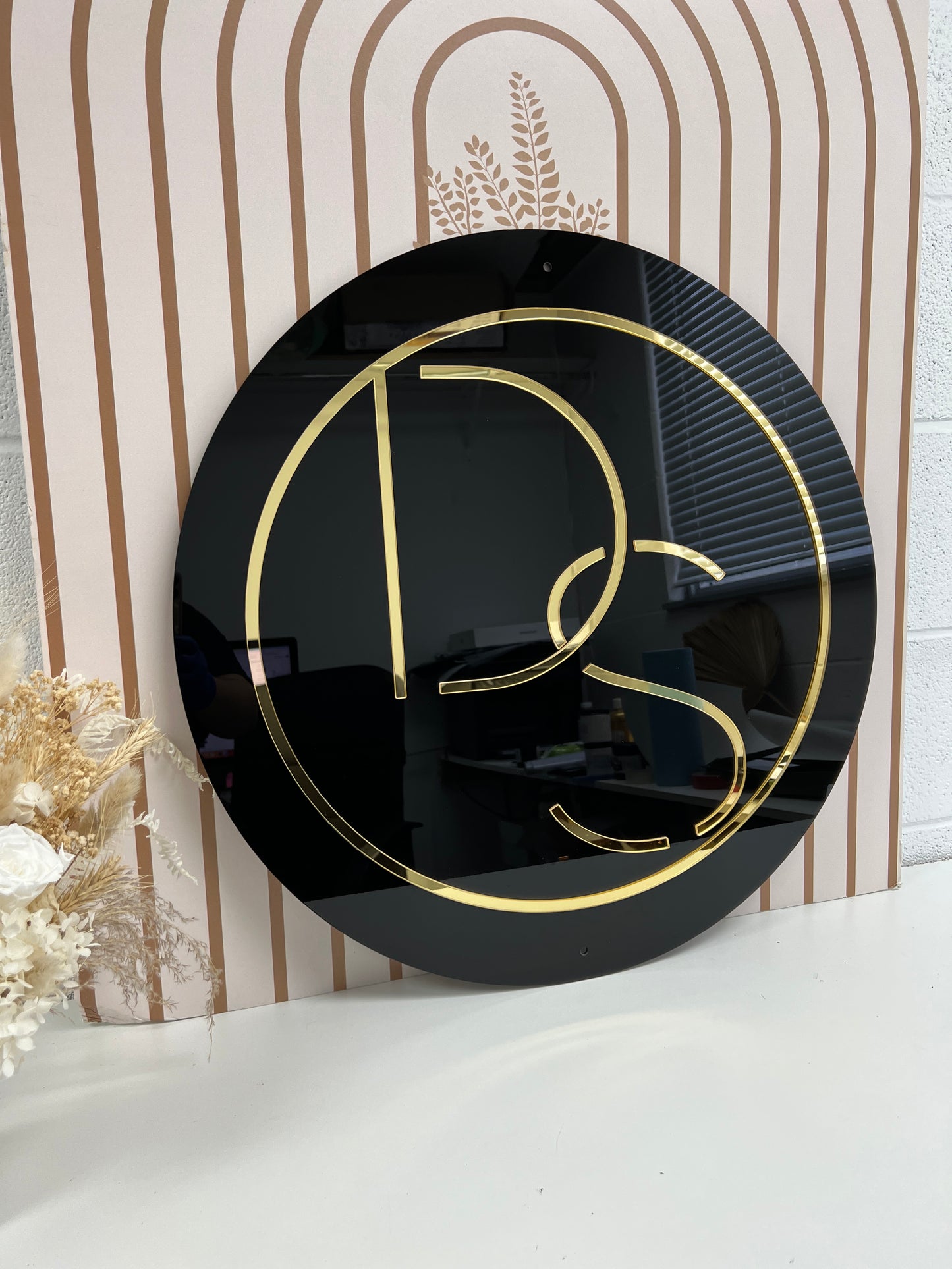 Circle Custom Logo Sign - 3D Acrylic Writing