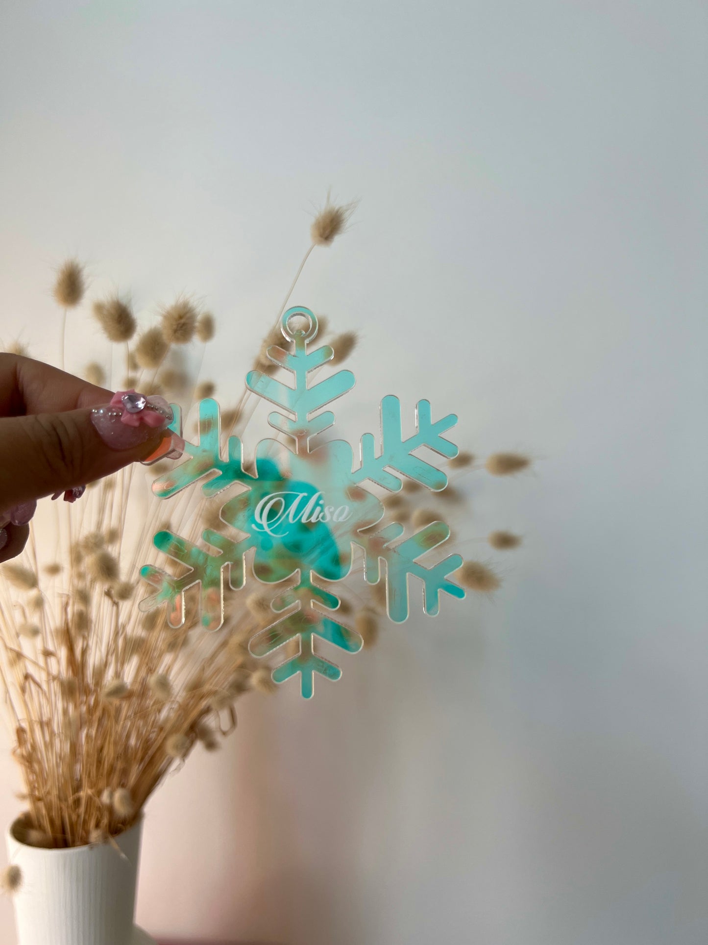 Snowflake Acrylic Ornament - Custom Name