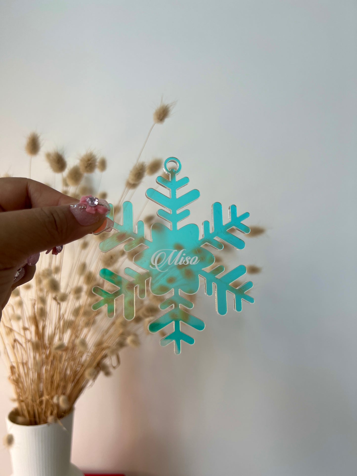 Snowflake Acrylic Ornament - Custom Name