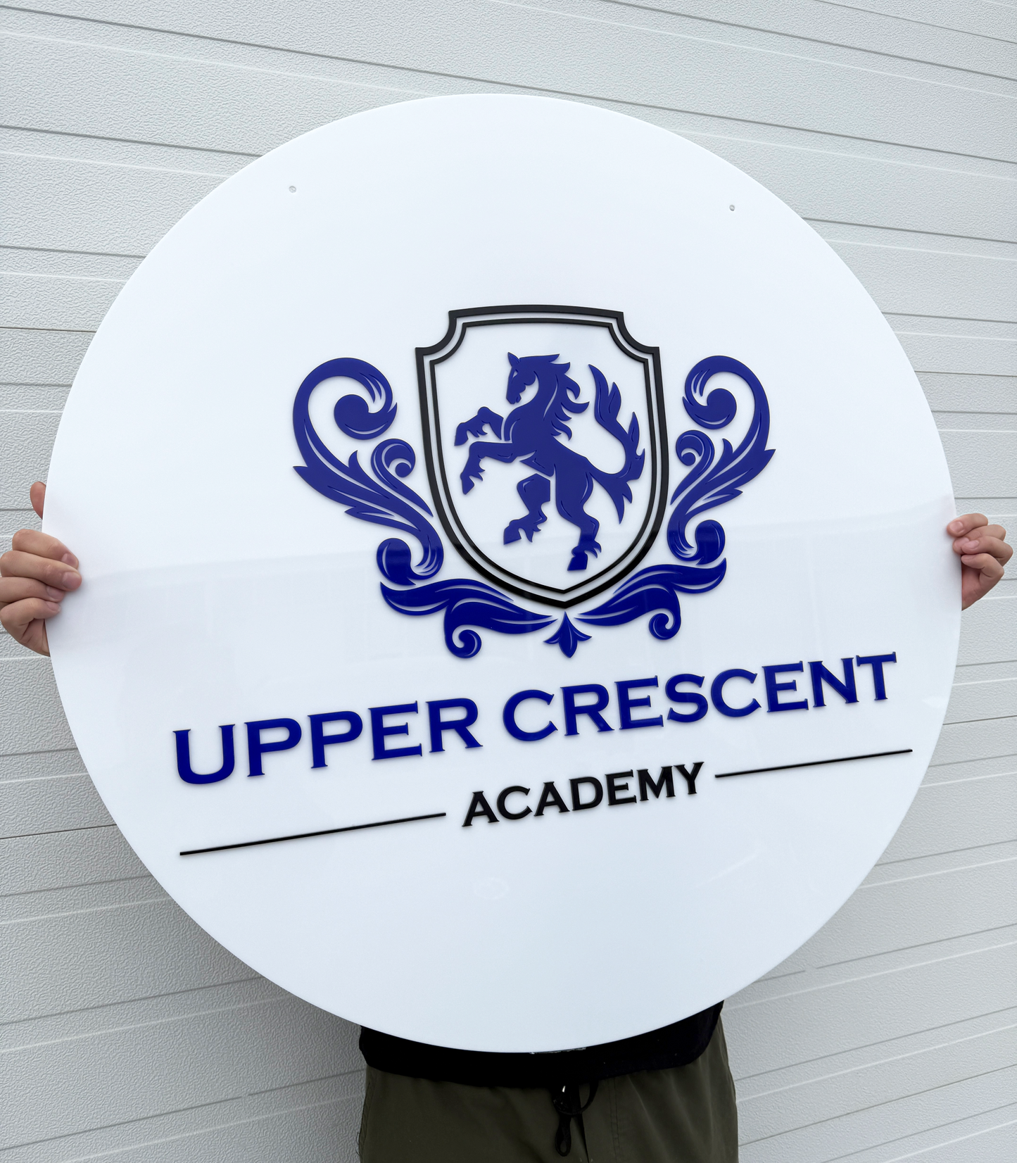 Circle Custom Logo Sign - 3D Acrylic Writing