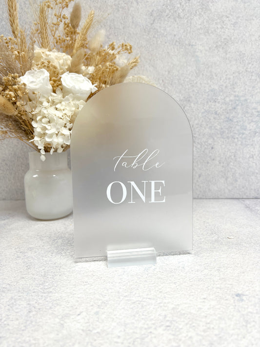 Arch Table Number - Bodoni