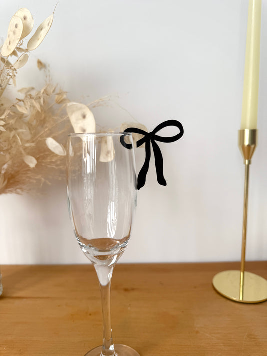 Coquette Bow Acrylic Drink Marker (set of 12 pcs)