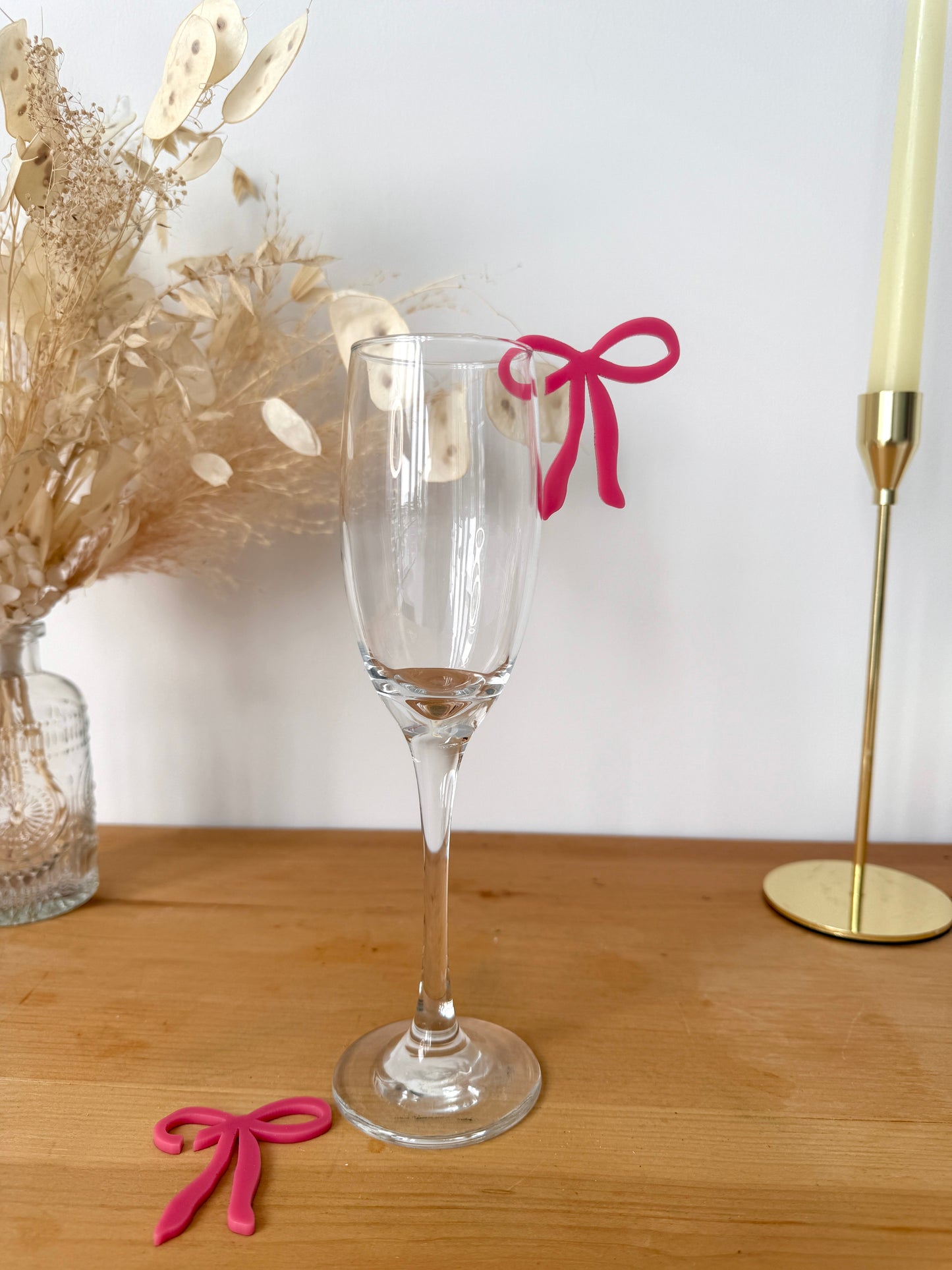 Coquette Bow Acrylic Drink Marker (set of 12 pcs)
