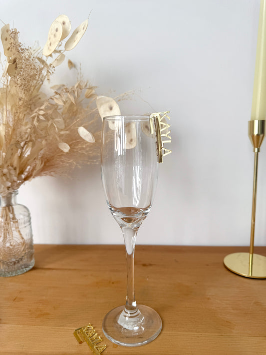 Custom Name Acrylic Drink Marker (set of 12 pcs)