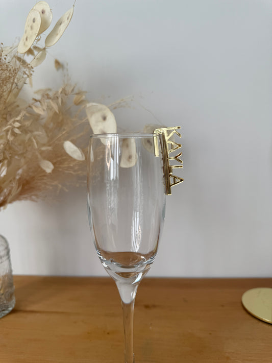 Custom Name Acrylic Drink Marker (set of 12 pcs)