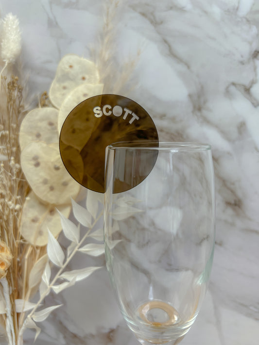 Acrylic Drink Marker - Cutout (set of 12 pcs)