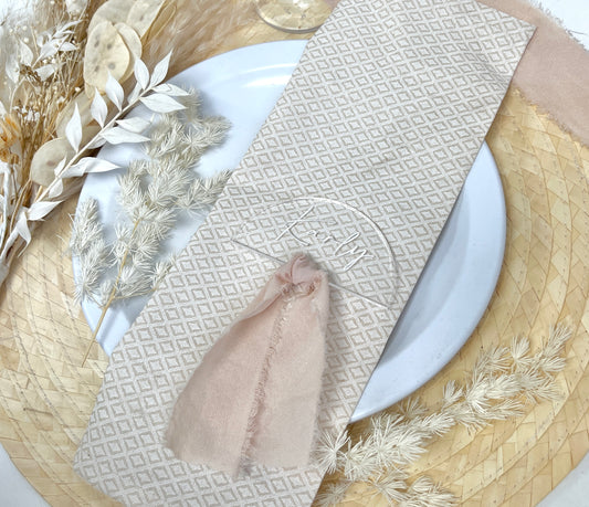 Moon Arch Name Place/Tag with a Hole Option (Ribbon Not Included)