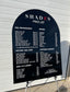 Custom Pricing Arch Sign - Engraved