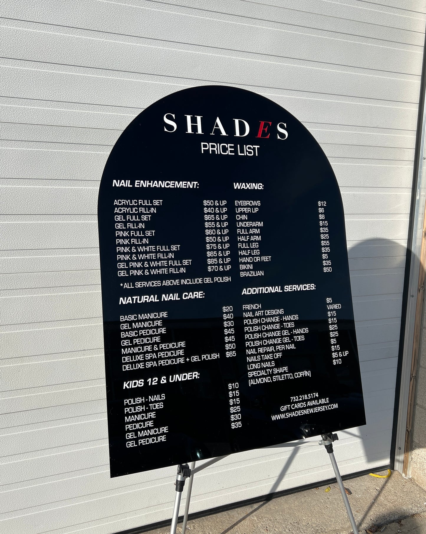 Custom Pricing Arch Sign - UV Printed