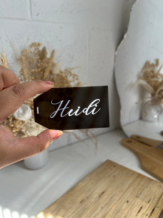 Luggage Tag Name Place (with holes)