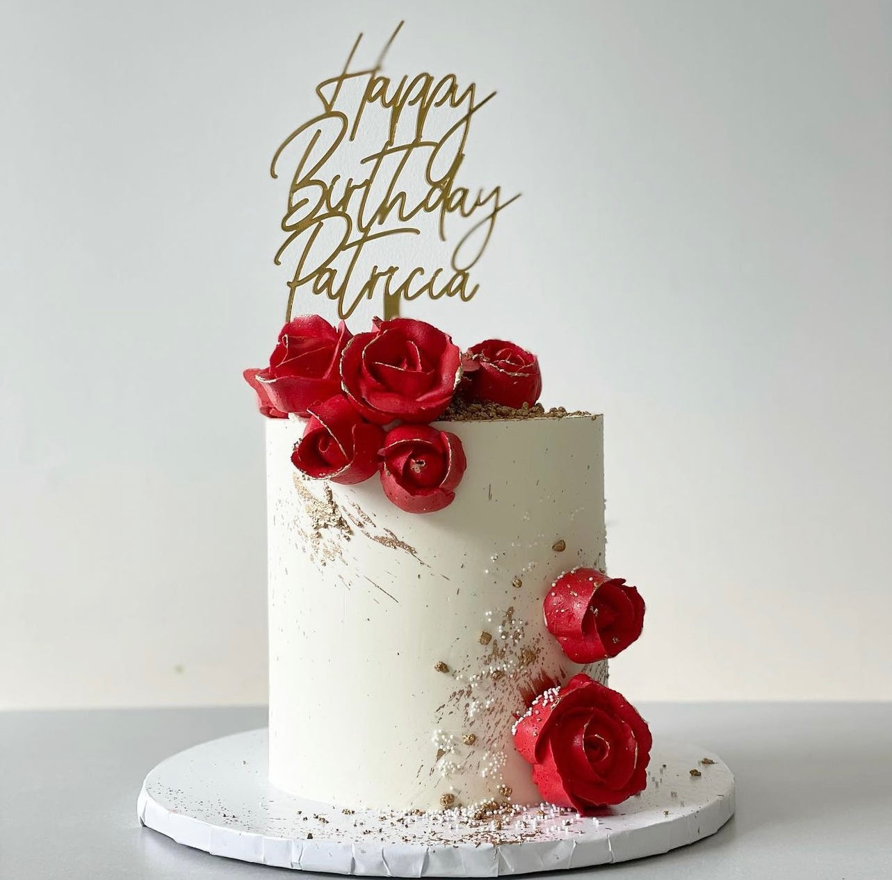 Happy Birthday Cake Topper - Custom Name
