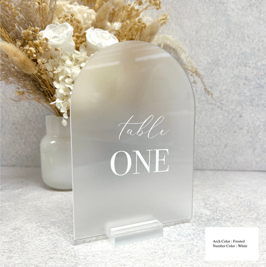 Arch Table Number - Bodoni