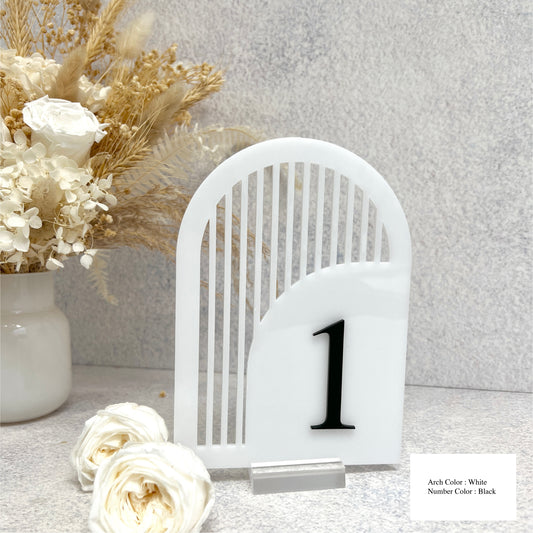 3D Number Acrylic Table Number - Gateway Arch