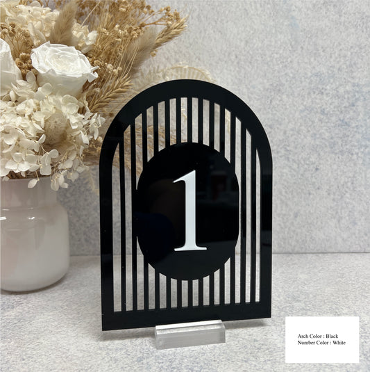 3D Number Acrylic Table Number - Gateway Arch