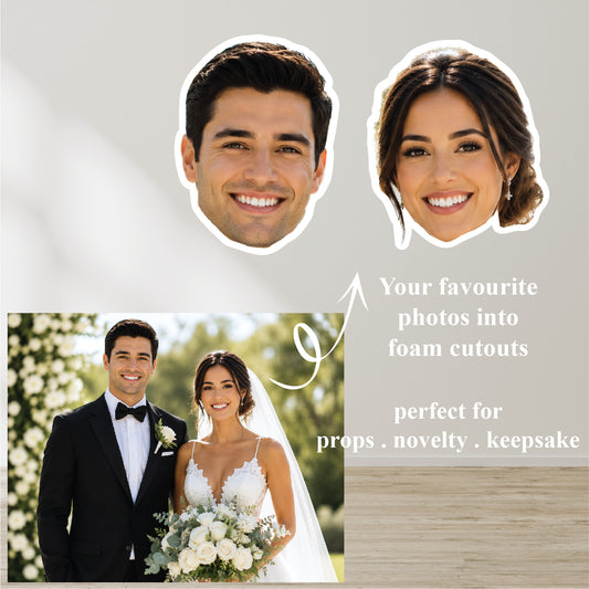 Custom Head Cutout | Personalized Face Photo Prop