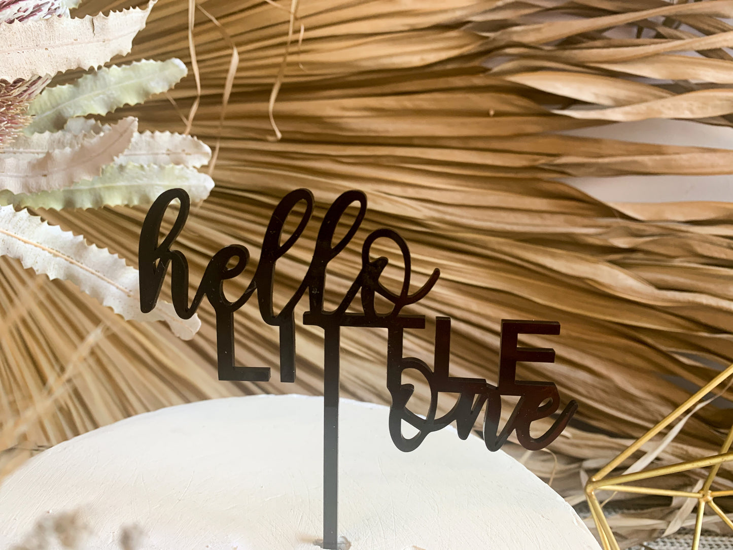 Hello Little One Gender Reveal Cake Topper 2