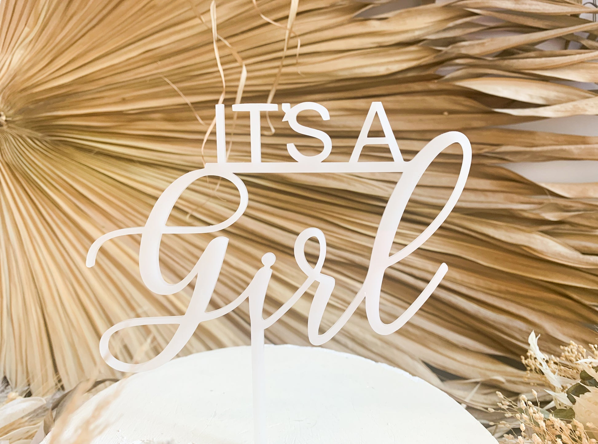 It's A Girl - Cake Topper