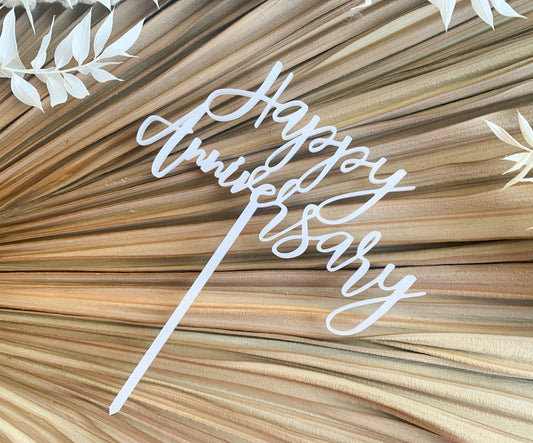 Happy Anniversary Cake Topper2