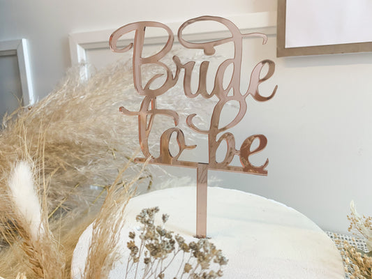 Bride to Be Cake Topper