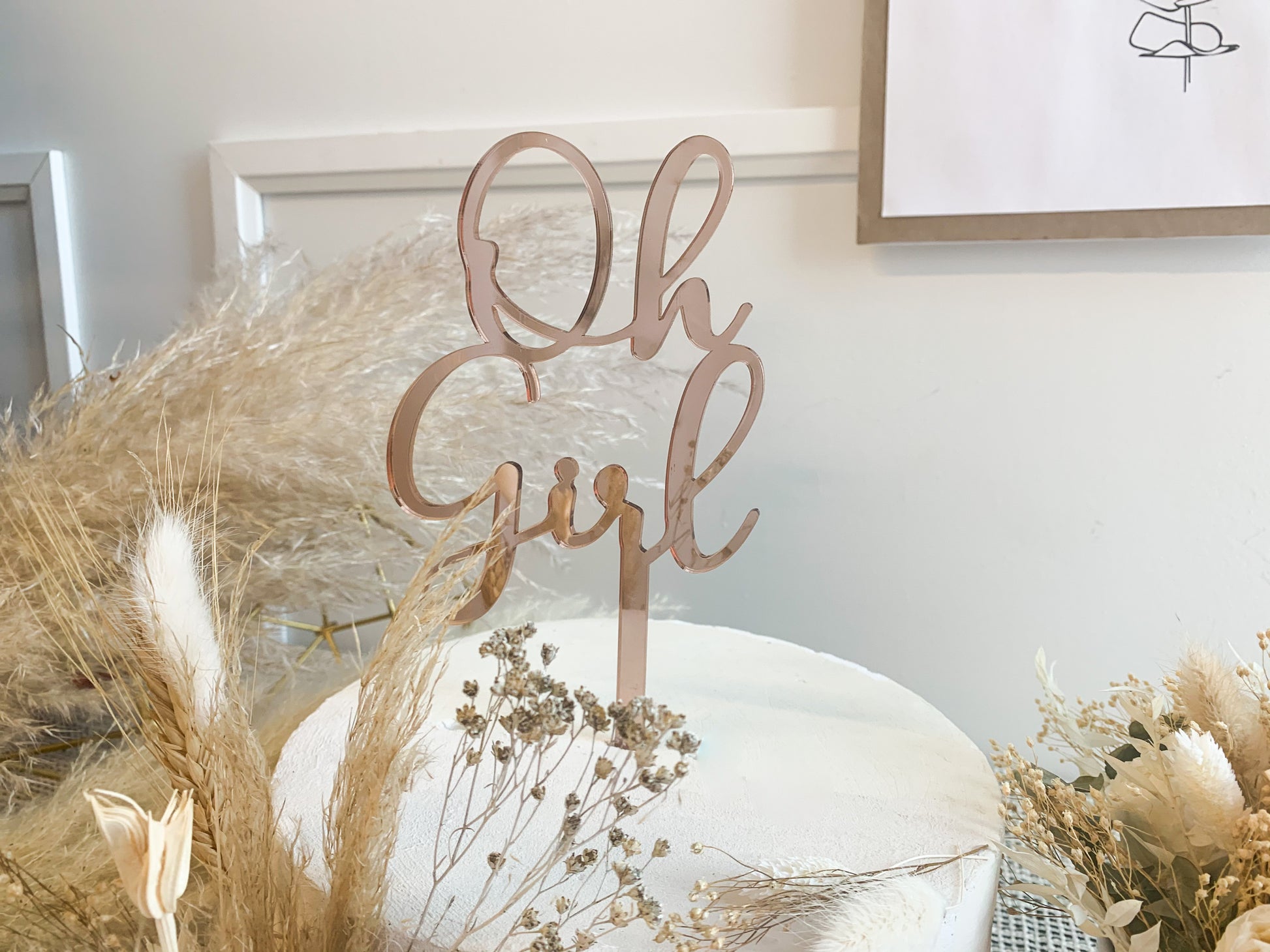 Oh Girl - Cake Topper