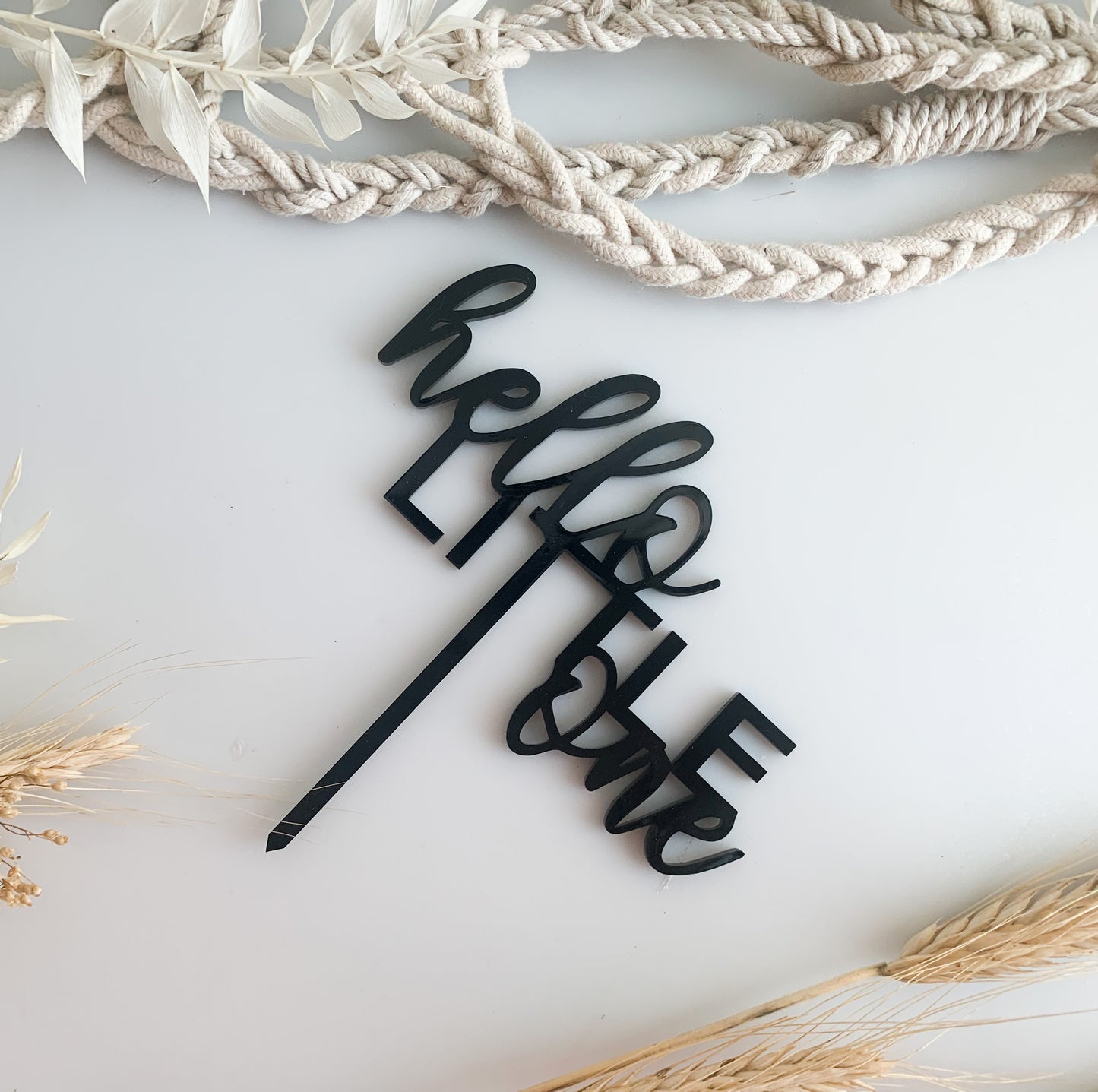 Hello Little One Gender Reveal Cake Topper 3