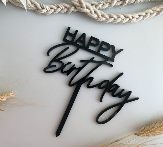 Happy Birthday Cake Topper 2
