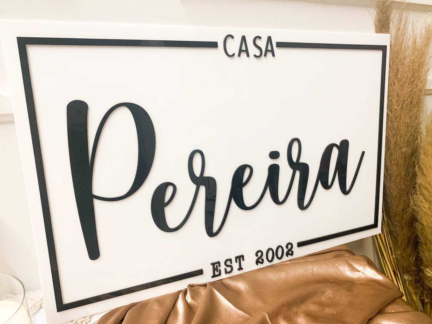 Family Plaque - Custom Writing 3