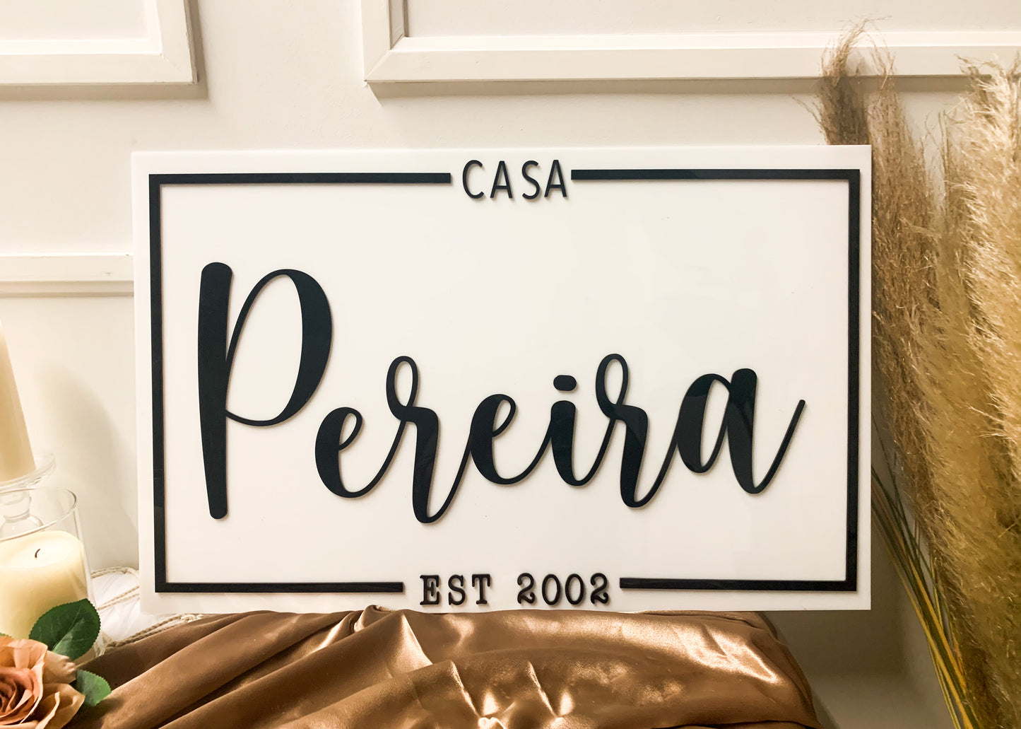 Family Plaque - Custom Writing 2