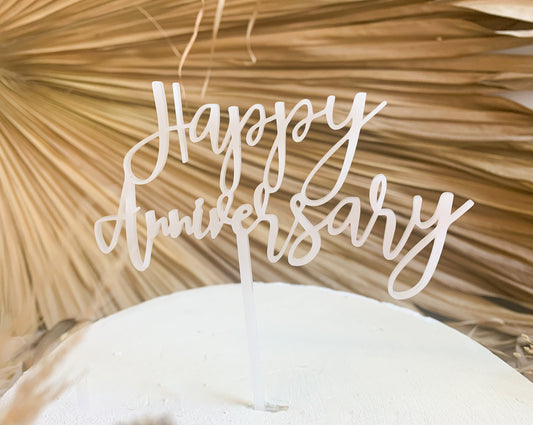 Happy Anniversary Cake Topper