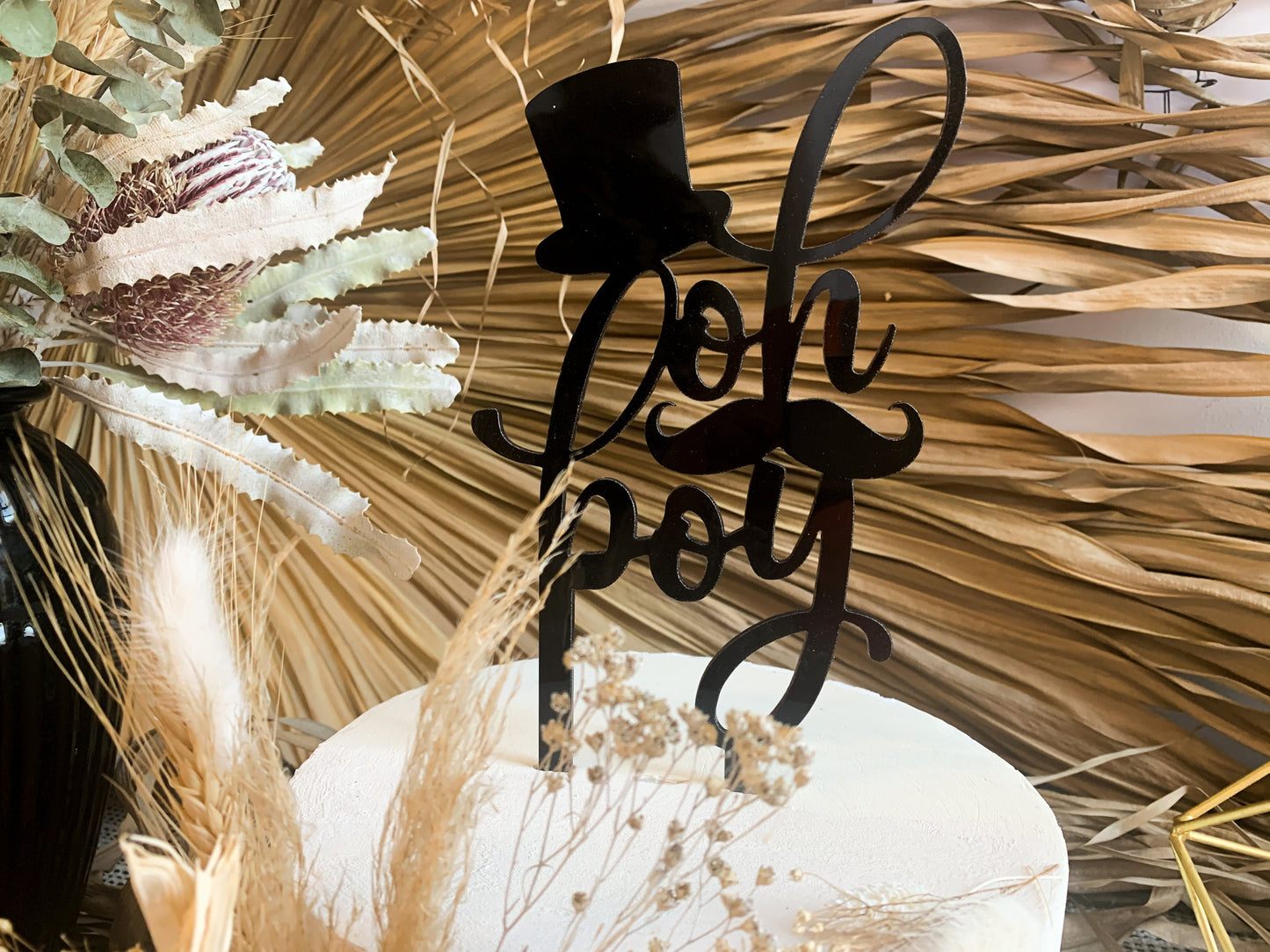 Oh Boy - Cake Topper 2