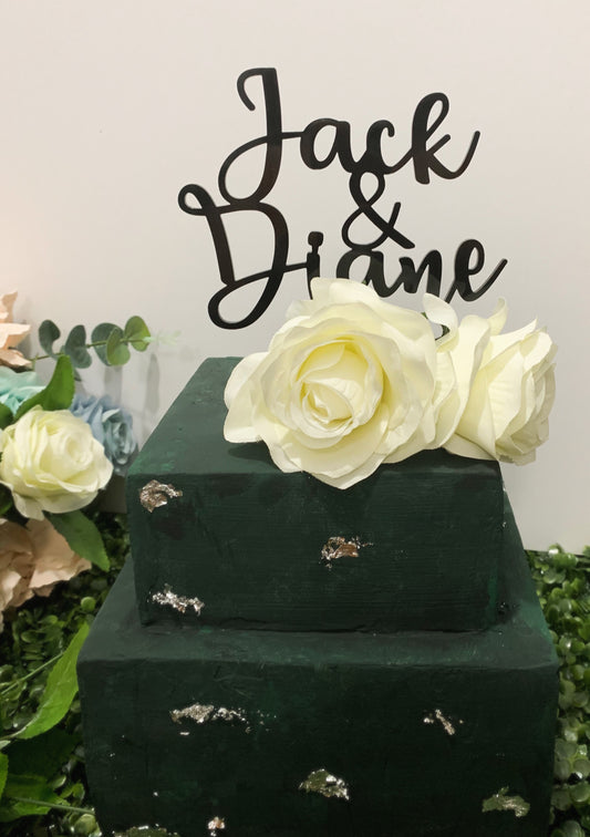 Custom Names Cake Topper 2