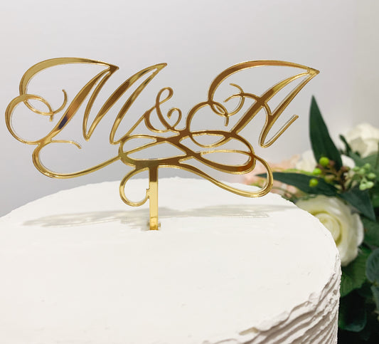 Custom Initials Cake Topper