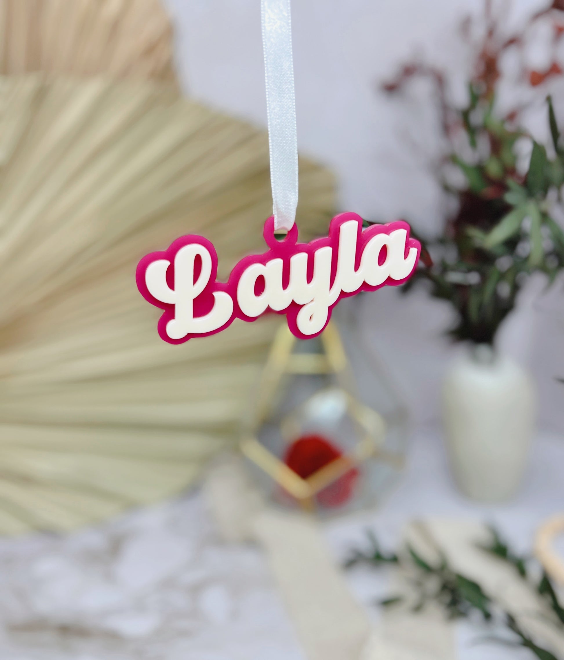 3D Custom Name Ornament three