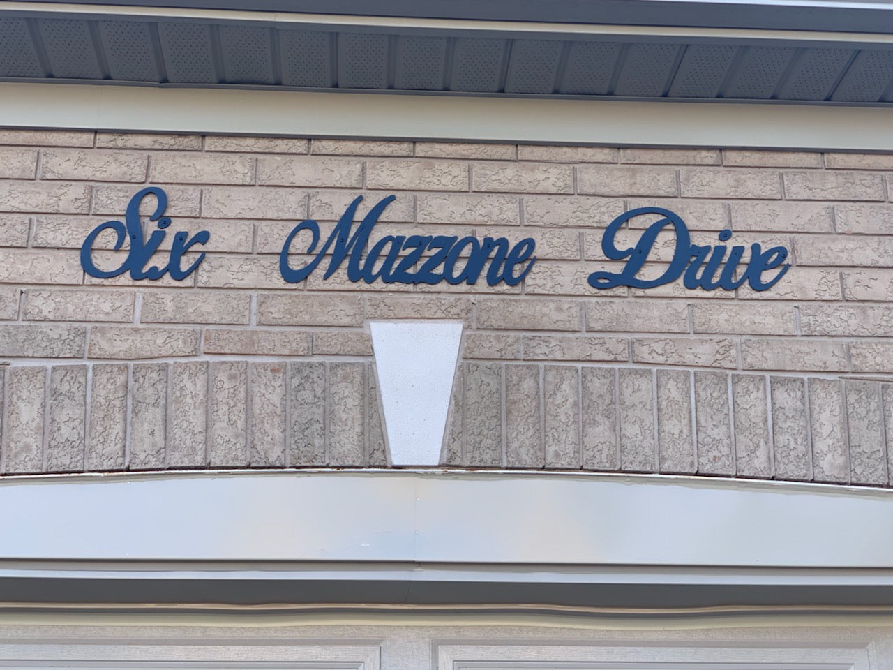 Custom Address Sign - Black Acrylic