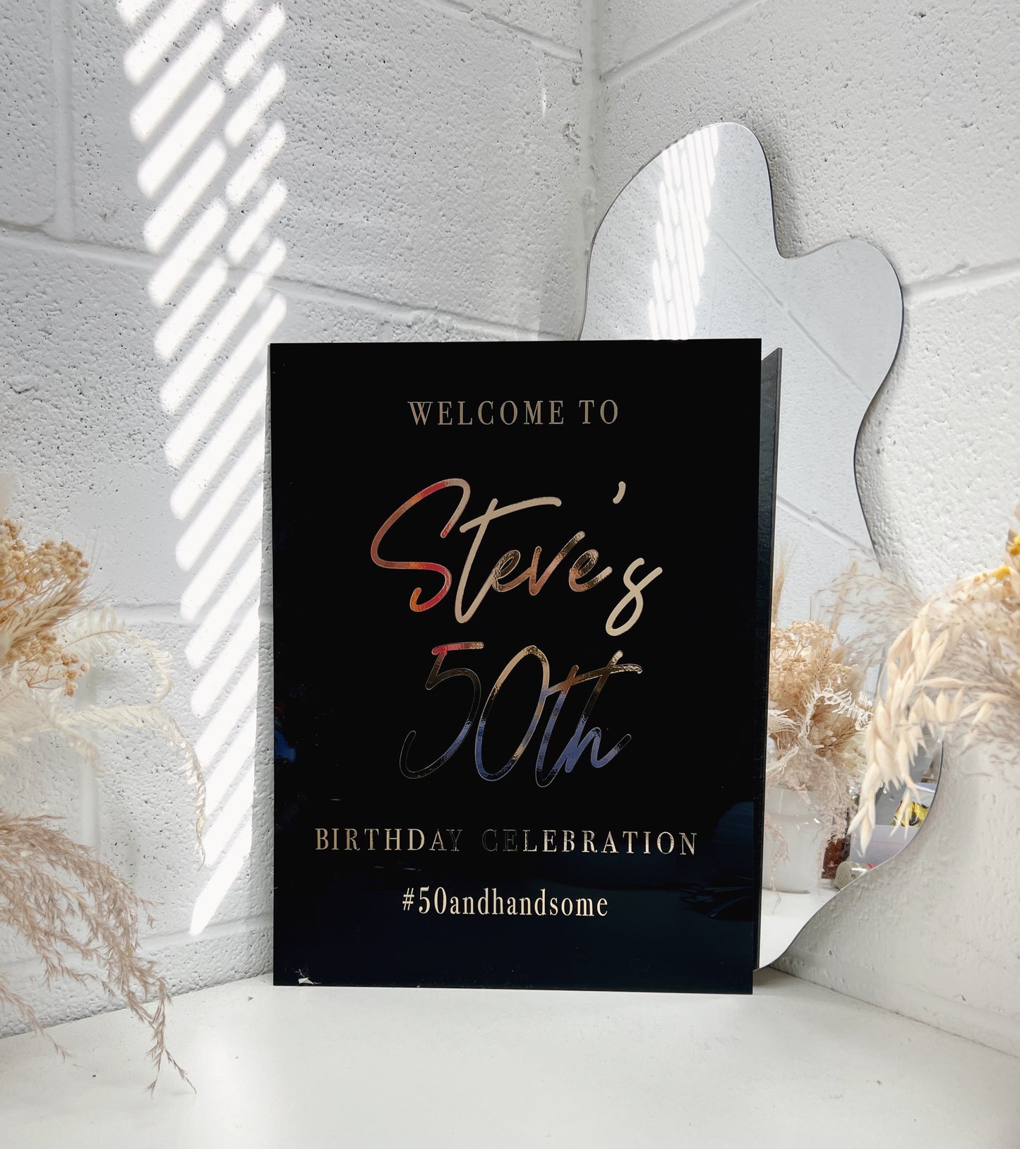 Custom Acrylic Welcome Sign - Birthday | Anniversary