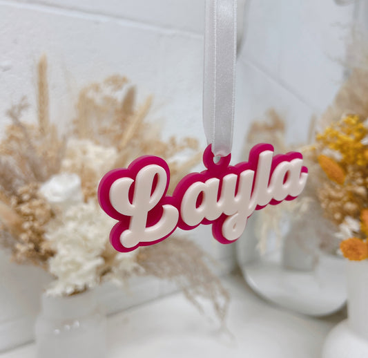 3D Custom Name Ornament two