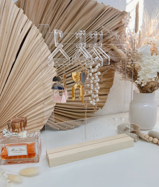 Mini Hanger Rack Acrylic Jewelry Display - Custom Name 2