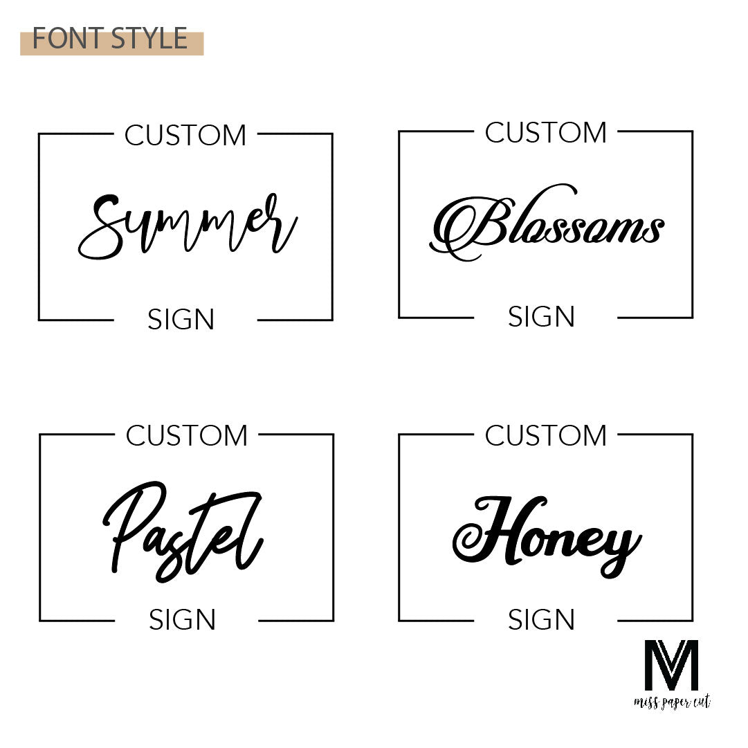 Family Plaque - Custom Writing 4