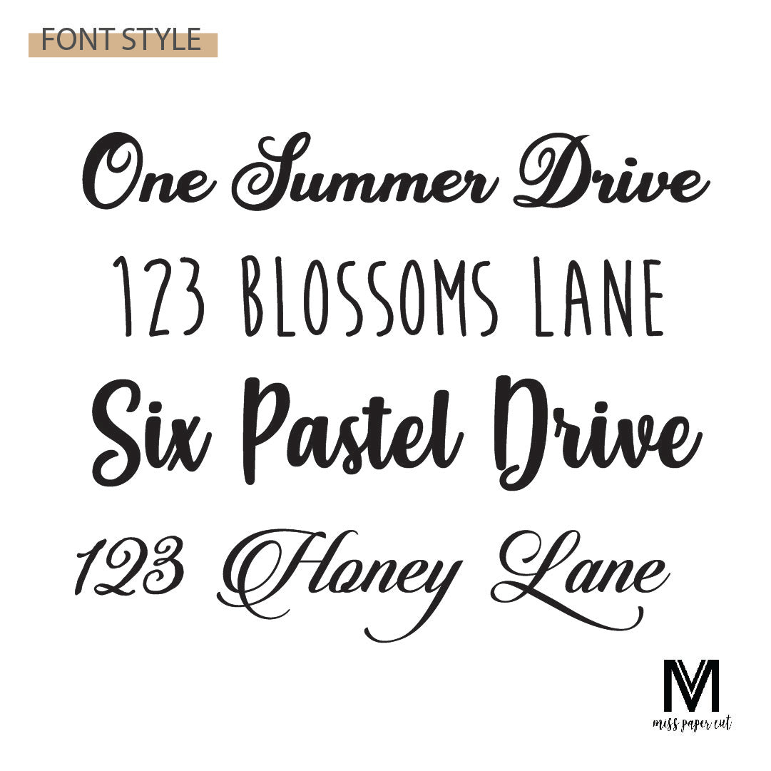 Custom Address Sign - Black Acrylic 2