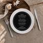 Cardstock Wedding Menu - Round