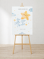 Little Star Baby Shower Welcome Sign – Moon & Stars Foam Backdrop