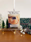 Custom Newsprint Acrylic Christmas Ornament