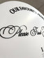 Large Foam Seating Chart Arch with 3D Acrylic Titles