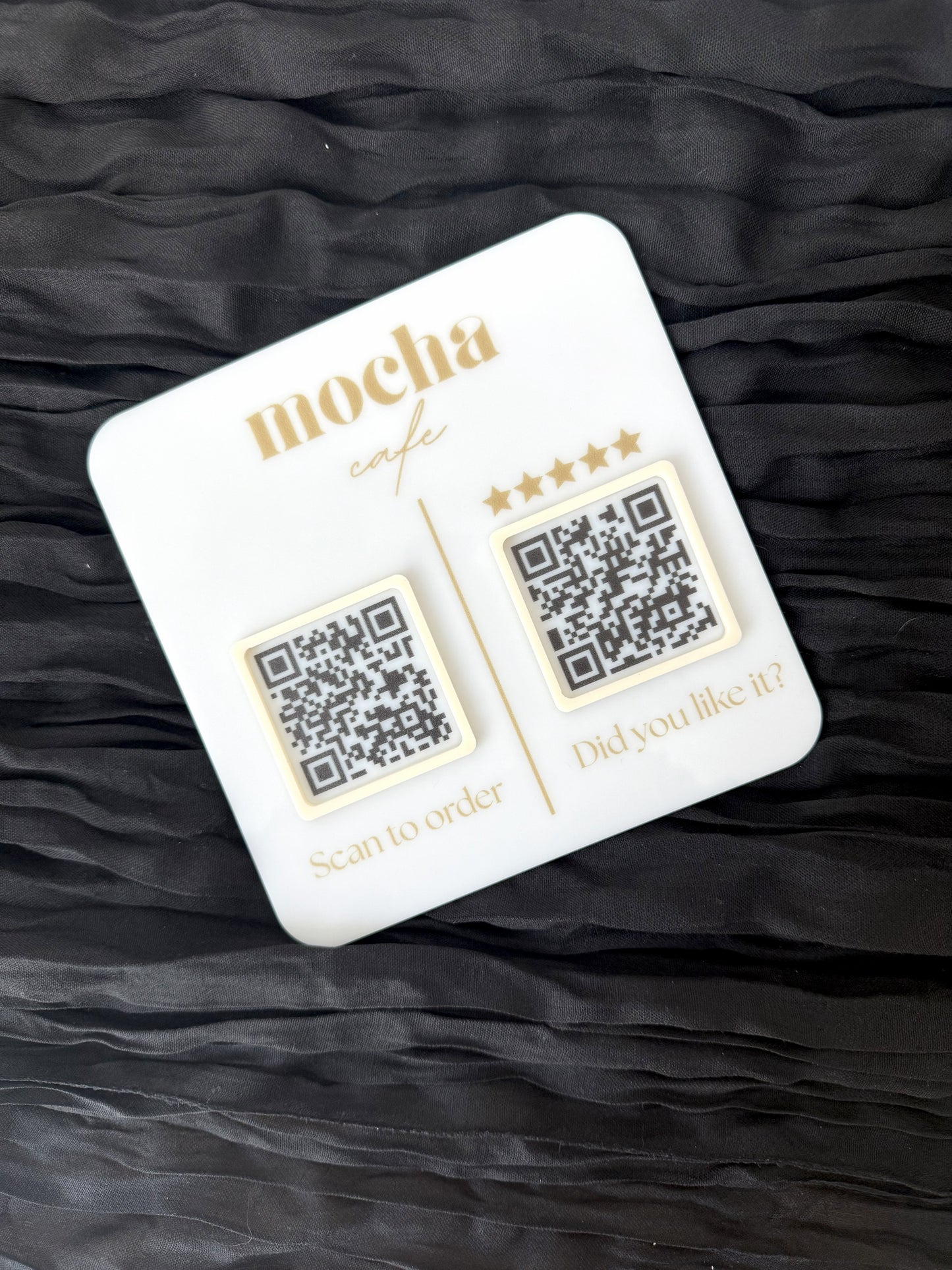 QR Social Media Sign with an NFC tag and logo option