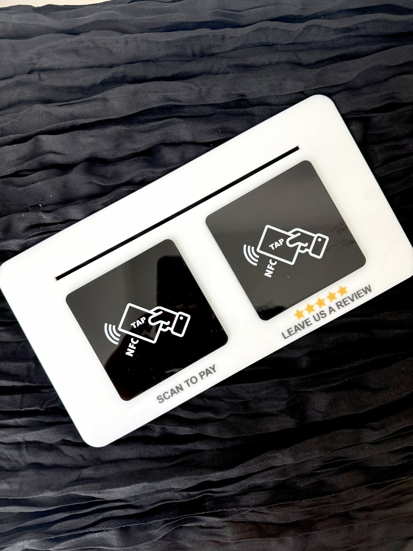 NFC/QR Code Scan Stand: Acrylic Sign Add On