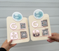 Social Media Sign - QR code with Your Logo (1-2 QR Code)