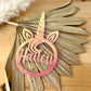 Unicorn Acrylic Ornament - Custom Name