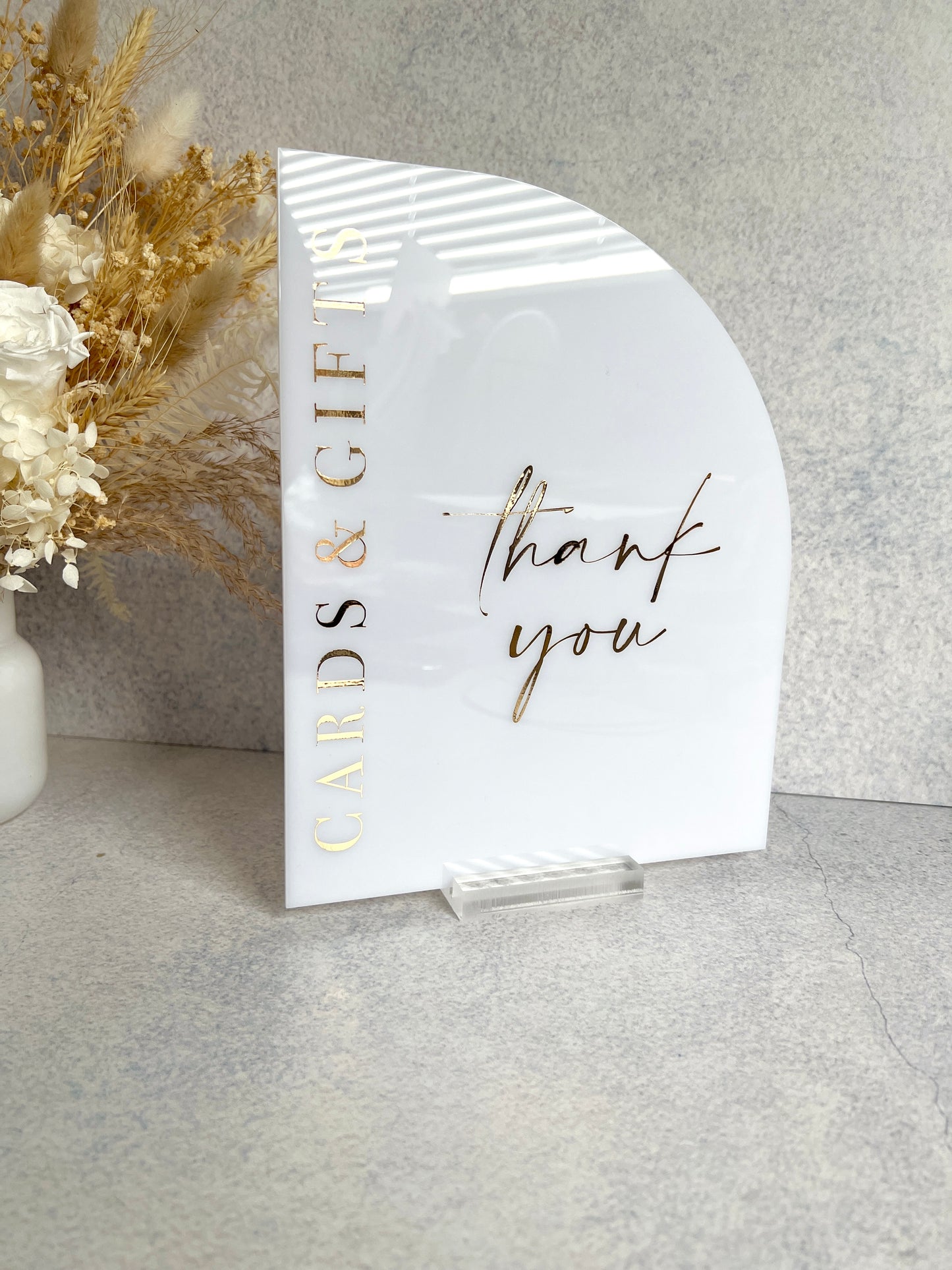 Half Arch Cards & Gifts Table Sign